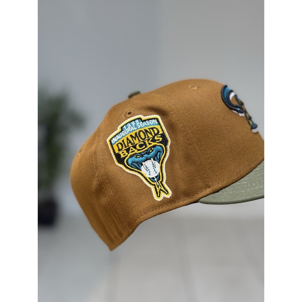 7 5/8 New Era 59Fifty Arizona Diamondbacks Fitted Hat Size Hat Club Inaugural 98 - Picture 2 of 3